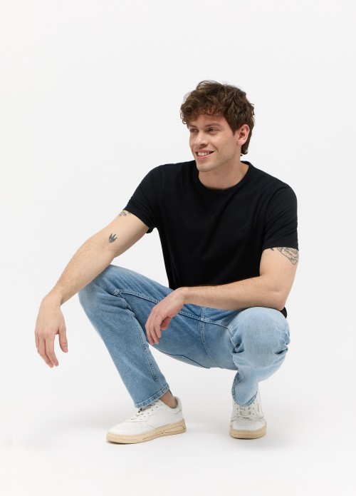 Meski T Shirt Mustang Jeans Style Allen C Neck 2 Pack Black - 1014663-4142