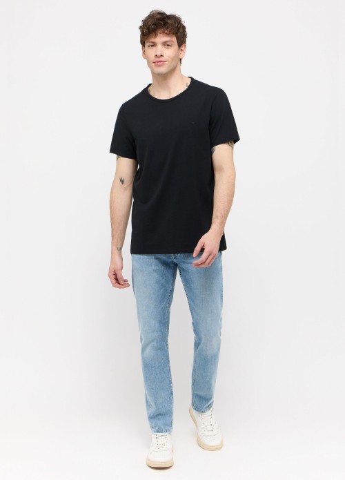 Meski T Shirt Mustang Jeans Style Allen C Neck 2 Pack Black - 1014663-4142