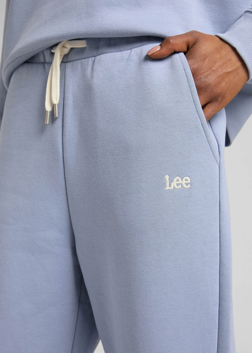 Damskie Spodnie Dresowe Lee Rekaxed Sweat Pant Parry Blue - L32MLJ66