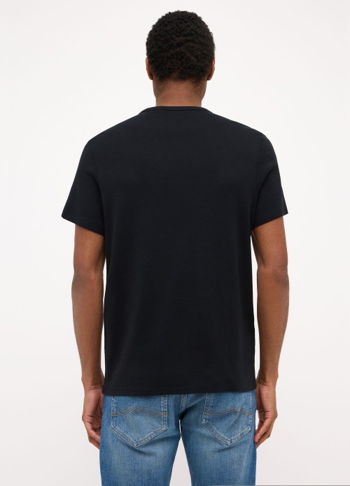 Meski T Shirt Mustang Jeans Allen Black - 1014662-4142