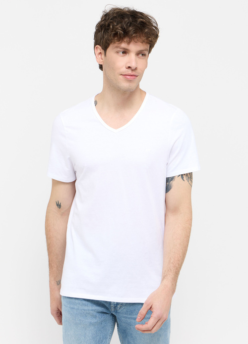 Mustang Jeans Amado V-neck 2-pack - General White 1014664-2045