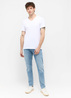 Mski T Shirt Mustang Jeans Amado V Neck 2 Pack General White - 1014664-2045