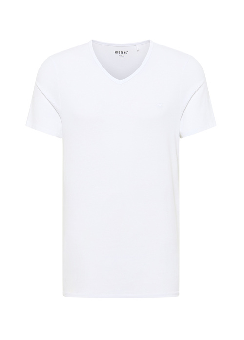 Mski T Shirt Mustang Jeans Amado V Neck 2 Pack General White - 1014664-2045