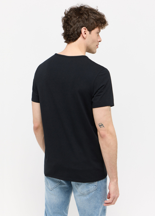 Meski T Shirt Mustang Jeans V Neck Amado 2 Pack Black - 1014664-4142
