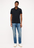 Meska Koszulka Polo Mustang Jeans Palco Black - 1014694-4142