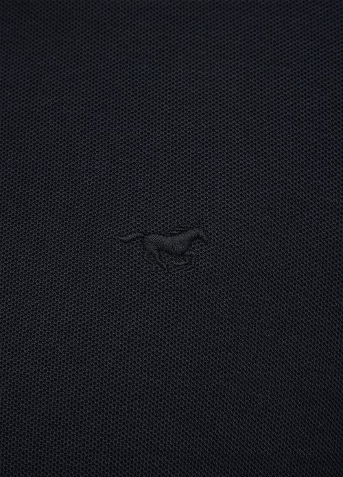 Meska Koszulka Polo Mustang Jeans Palco Black - 1014694-4142