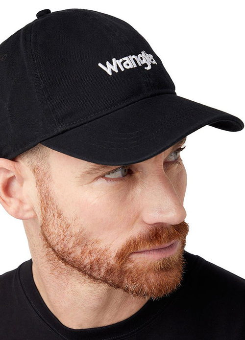 Wrangler Washed Logo Cap Black - 112352592