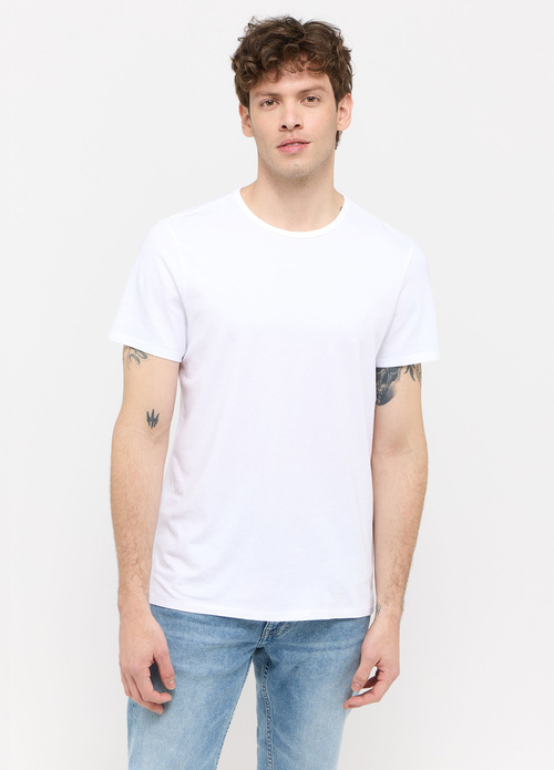 Meski T Shirt Mustang Jeans Allen 2 Pack White - L880BL01