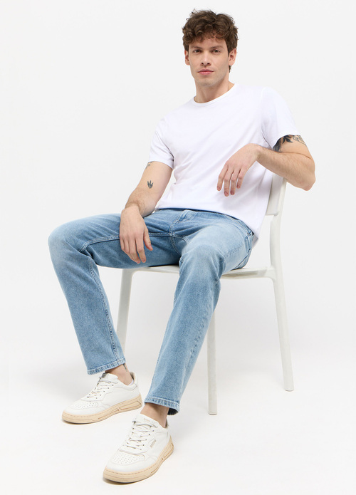 Meski T Shirt Mustang Jeans Allen 2 Pack White - L880BL01