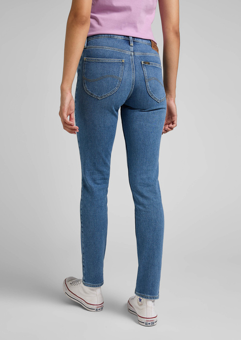 Damskie Spodnie Dzinsowe Lee Elly Weathered Mid - L305BTKB