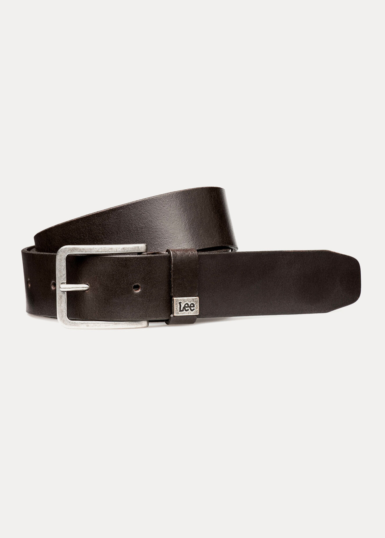 Pasek Mski Lee Small Logo Belt Dark Brown - LA035301