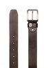 Pasek Meski Lee Small Logo Belt Dark Brown - LA035301