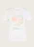 Tom Tailor T Shirt With A Print Whisper White - 1035470-10315