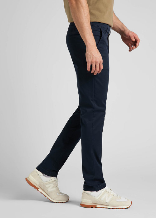 Meskie Spodnie Materialowe Lee Slim Chino Deep Navy - L71LTY64
