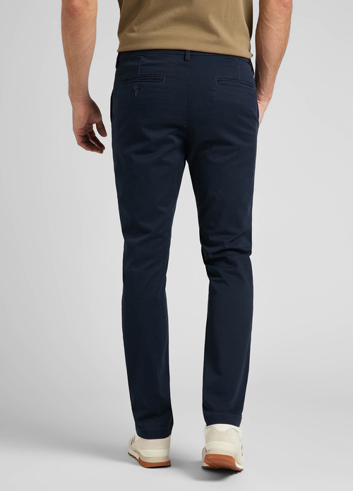 Meskie Spodnie Materialowe Lee Slim Chino Deep Navy - L71LTY64