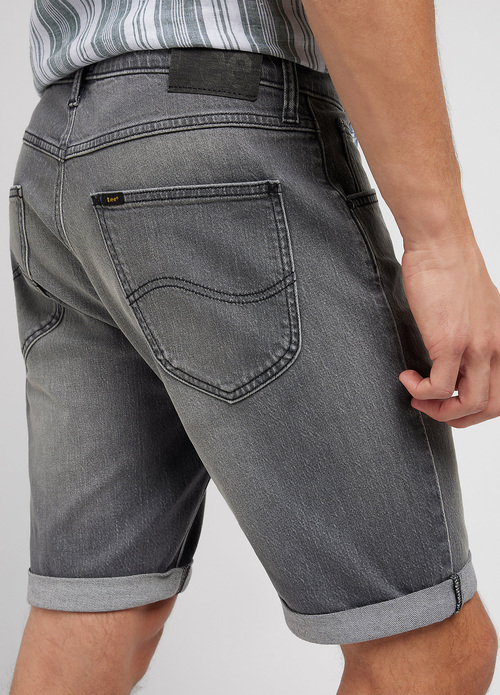 Meskie Szorty Dzinsowe Lee Five Pocket Short Washed Black - 112349330