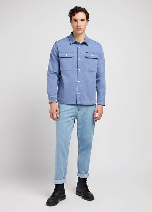Lee Patch Shirt Preppy Blue - 112349050