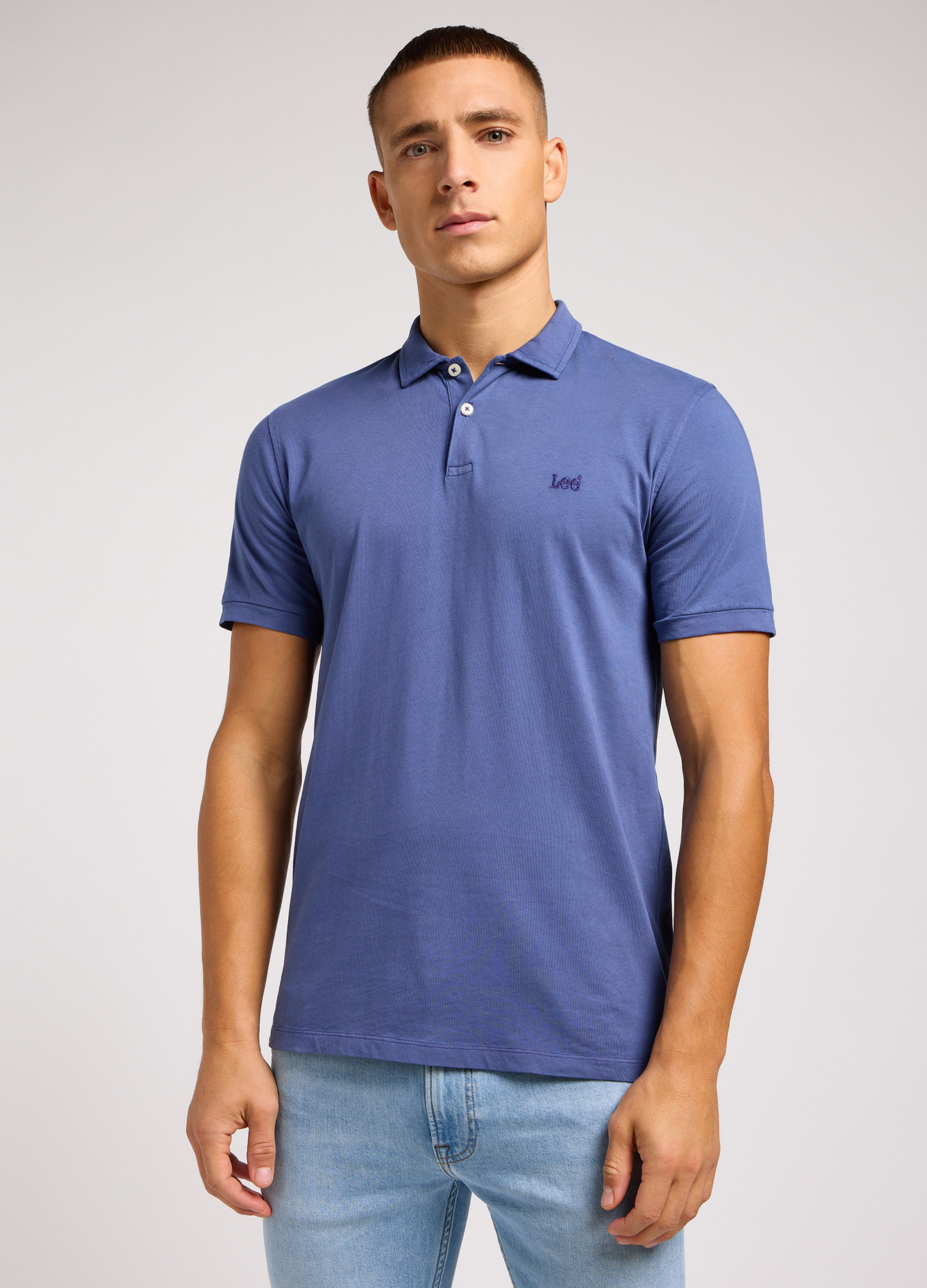 Lee Jersey Polo Surf Blue - 112349967