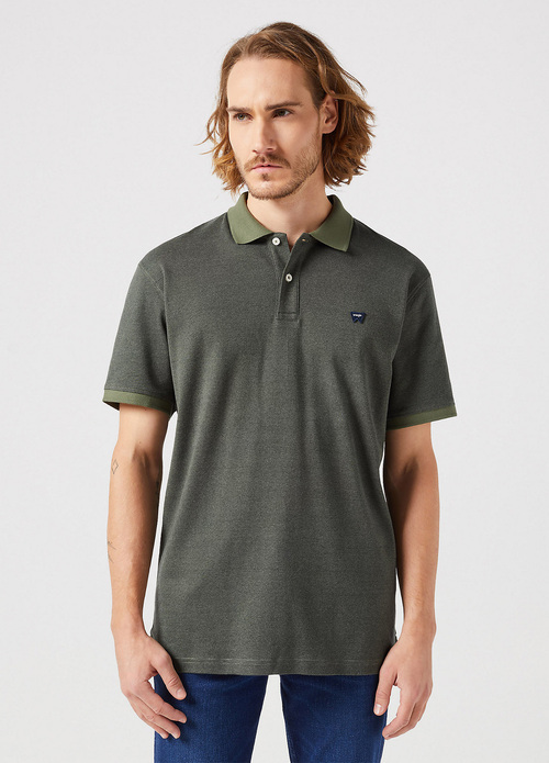 Wrangler® Polo Shirt - Dusty Olive