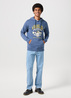 Meska Bluza Wrangler Graphic Hoodie Vintage Indigo - 112351252