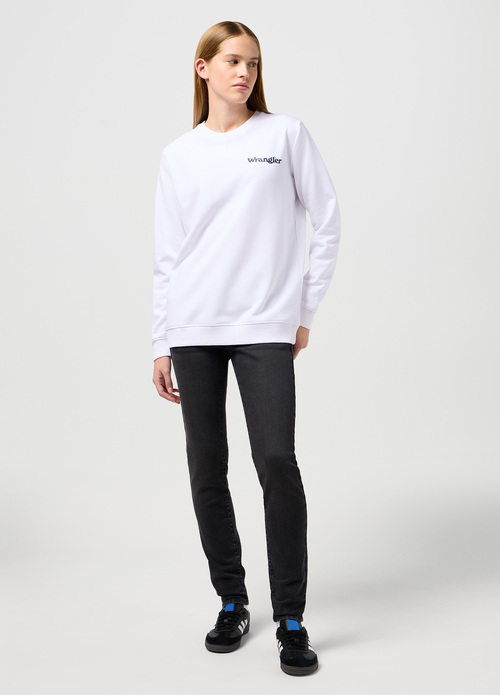 Wrangler® Crew Sweatshirt - White