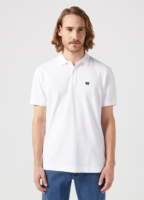 Wrangler® Short Sleeve Polo Tee - White