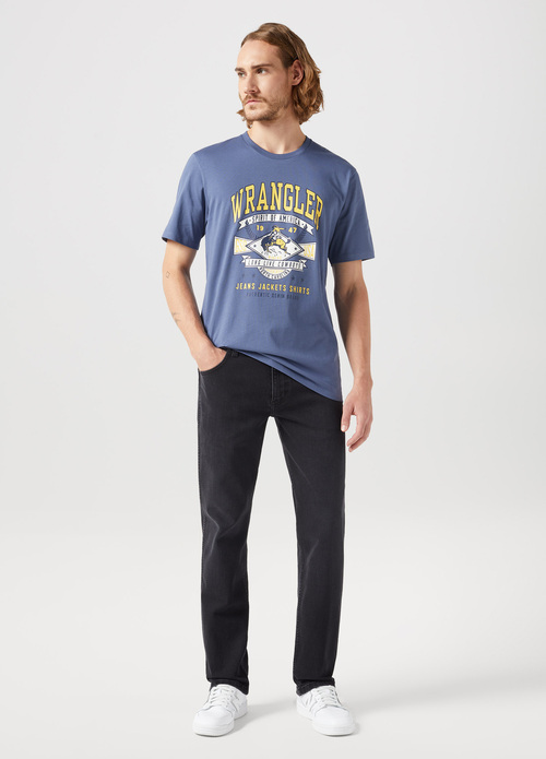 Meskie Spodnie Dzinsowe Wrangler Greensboro Film Noir - 112350664