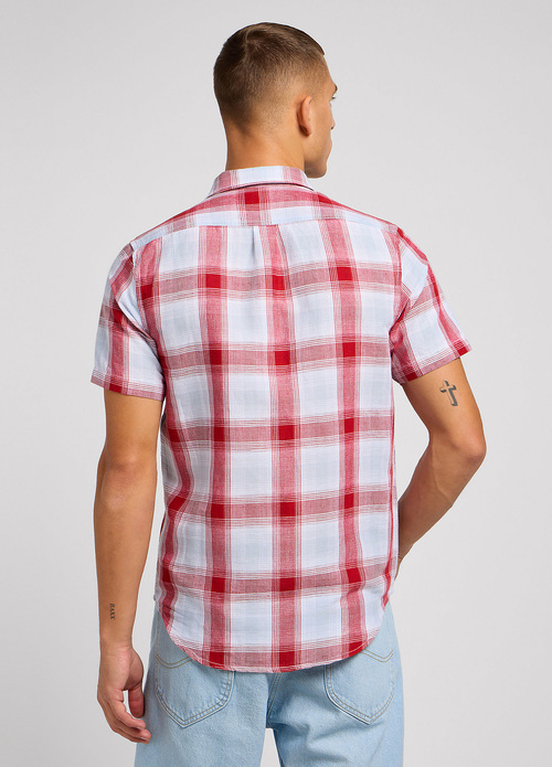 Mska Koszula Materiaowe Lee Leesure Shirt Garnet Check - 112349346