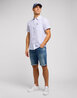 Lee® Leesure Shirt - Surf Blue Stripe