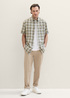 Tom Tailor® Short Sleeve Shirt - Olive Multicolor Check