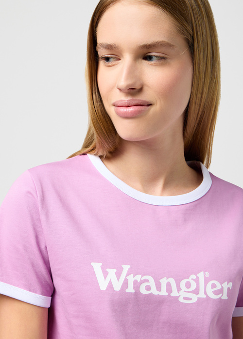 Wrangler Ringer Tee Smokey Grape - 112350637