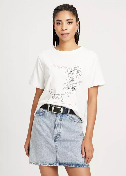 Cross Jeans® Flower T-shirt...