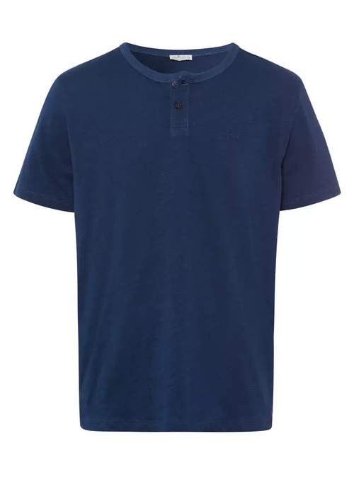 Cross Jeans Button Tshirt Navy 001 - 15917-001
