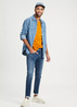 Cross Jeans Button Tshirt Mustard 162 - 15950-162
