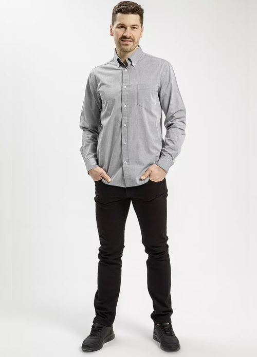 Cross Jeans Shirt Grey 019 - 35561-019