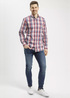 Cross Jeans Shirt Red Check - 35571-466