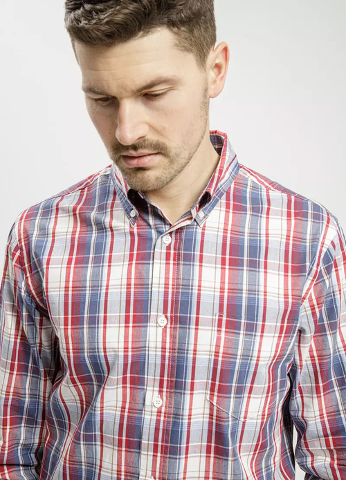 Cross Jeans Shirt Red Check - 35571-466