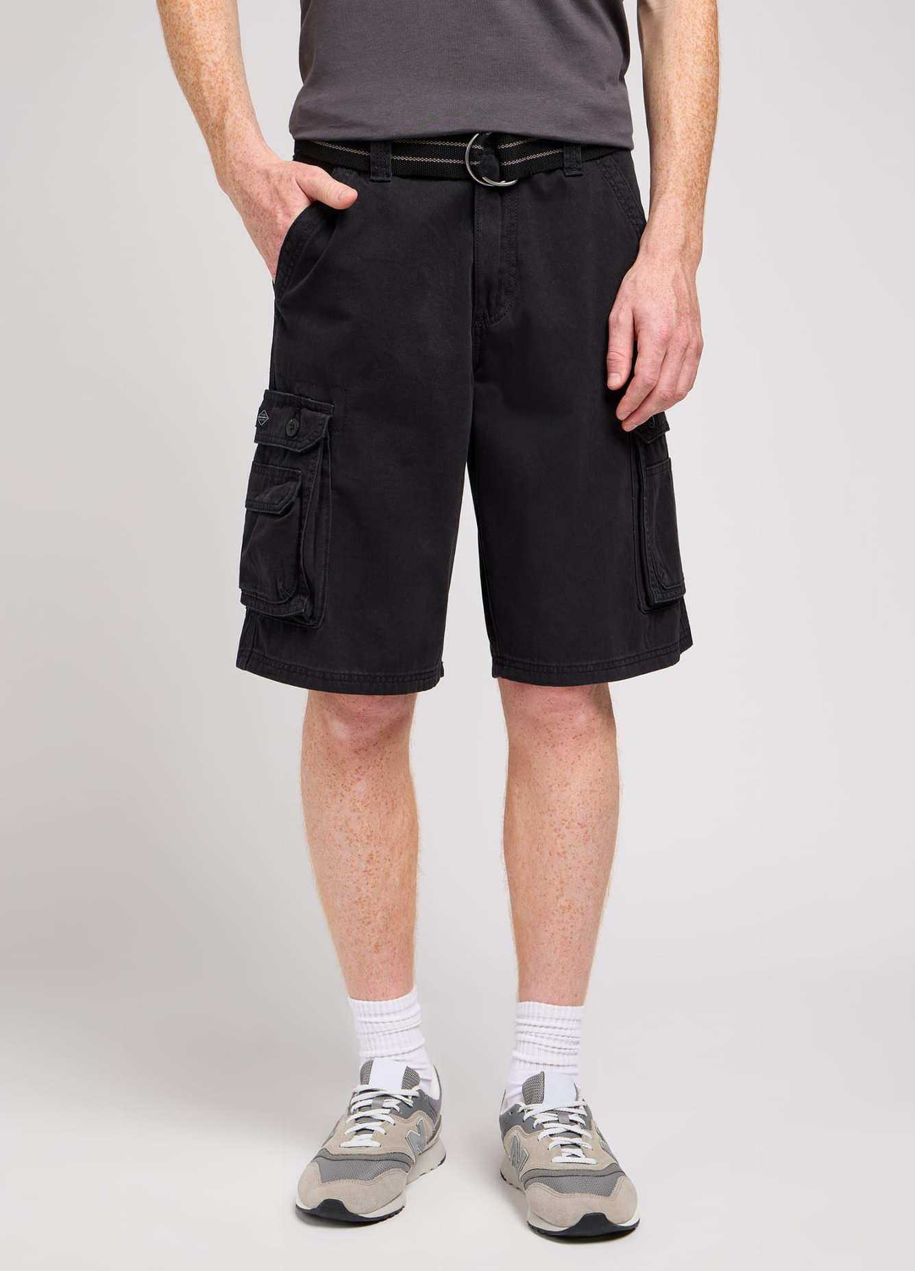 Meskie Szorty Materialowe Lee Wyoming Cargo Black L75avx01 - L75AVX01