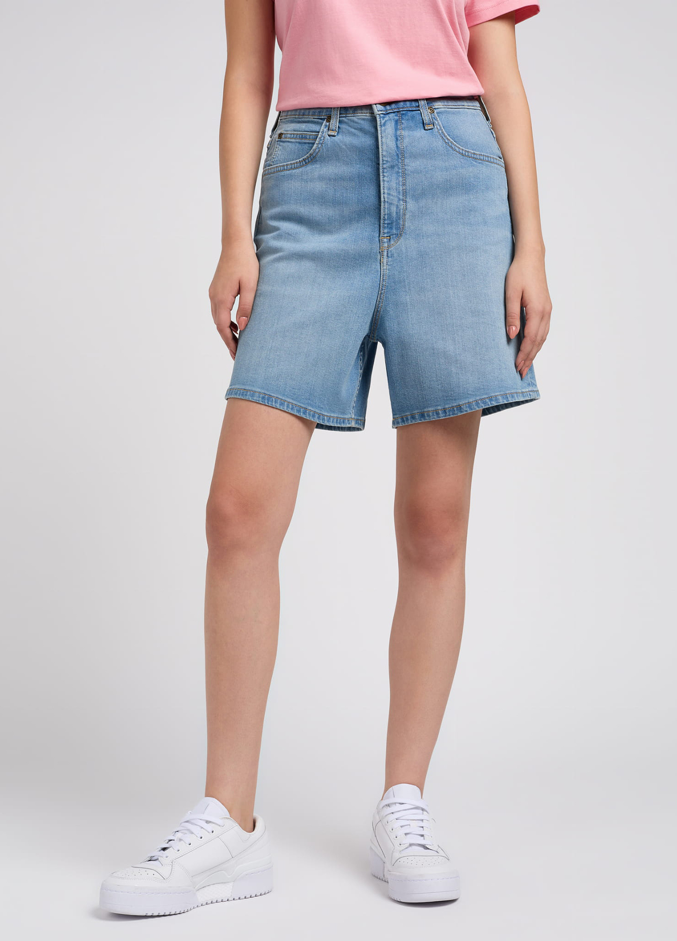 Damskie Szorty Dzinsowe Lee Stella Short Mid Tempo - 112351161