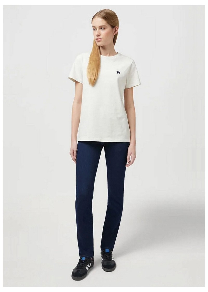 Damskie Spodnie Dzinsowe Wrangler Slim Dark Wash - 112352574