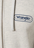 Wrangler Zip Hoodie Thru Mid Grey Melee - 112351250