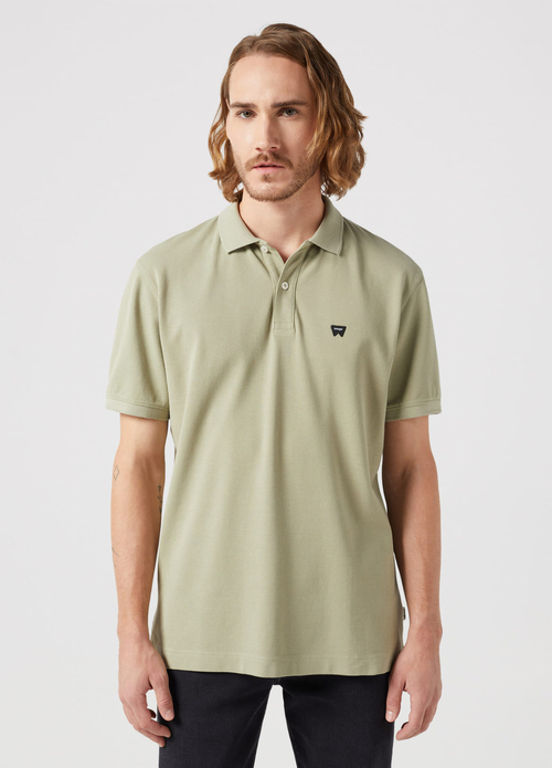 Meska Koszulka Polo Wrangler Ss Polo Tee Tea Leaf - 112350462