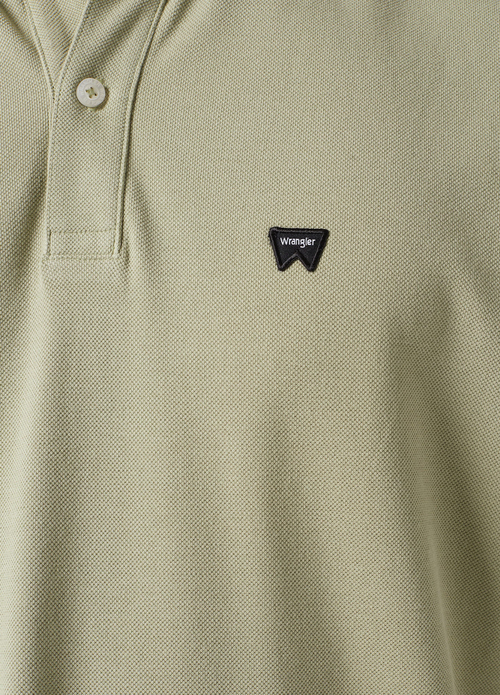 Meska Koszulka Polo Wrangler Ss Polo Tee Tea Leaf - 112350462