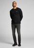 Lee Plain Crew Sweatshirt Black - L81ITJ01