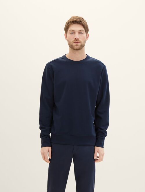 Tom Tailor® Basic Sweatshirt - Sky Captain Blue