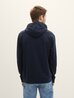 Meska Bluza Tom Tailor Hoodie With A Logo Print Sky Captain Blue - 1040834-10668