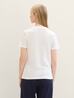 Damski T Shirt Tom Tailor Long Sleeve V Neck T Shirt Whisper White - 1041533-10315