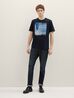 Meski T Shirt Tom Tailor T Shirt With A Print Sky Captain Blue - 1040898-10668