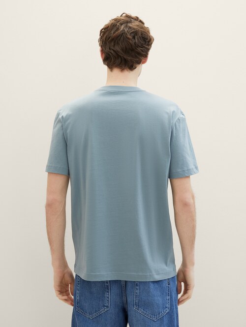 Tom Tailor® T-shirt With A Print - Grey Mint