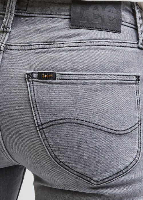 Damskie Spodnie Dzinsowe Lee Elly Grey Veil - L305GSB41